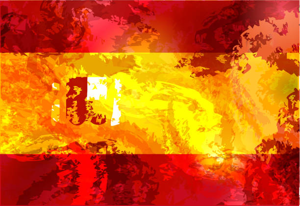 istock Spain grunge flag isolated vector in official colors and Proportion 983889850