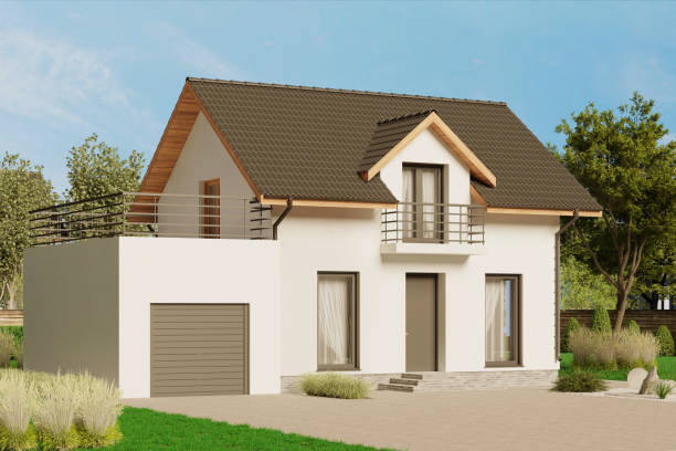 istock Modern house in the daylight 983943480