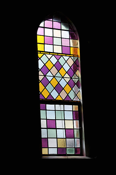 istock Stained glass church window 98394660