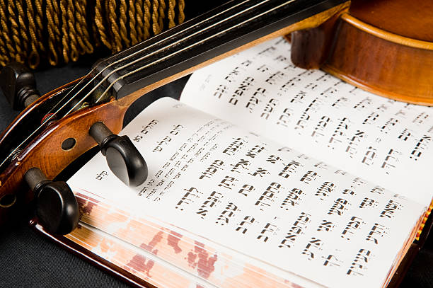 Psalms with violin Psalms with violin hebrew script photos stock pictures, royalty-free photos & images