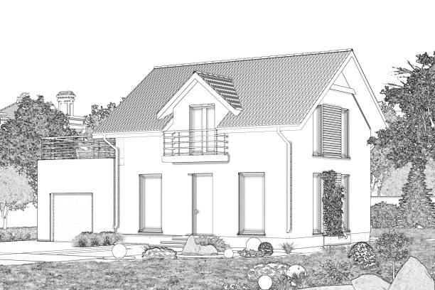 istock Sketch of a cottage 983948228