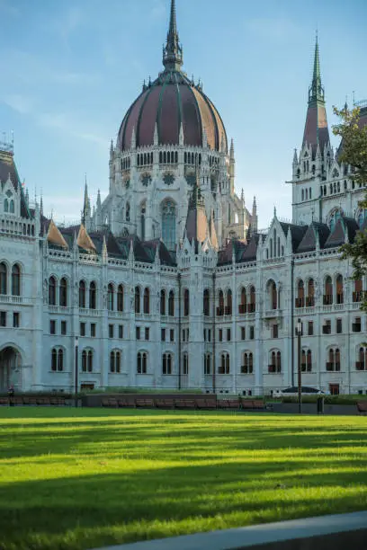 Hungarian Parliament building in Budapest, Hungary, courtyard