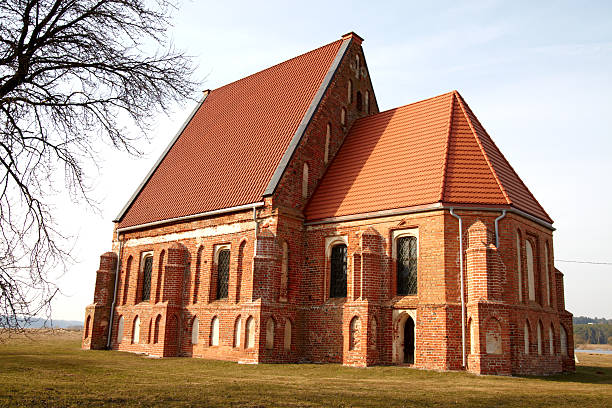 istock Early Gothic church 98395723