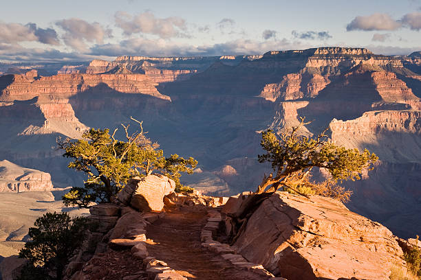 South Kaibab Trail in Grand Canyon  south kaibab trail stock pictures, royalty-free photos & images