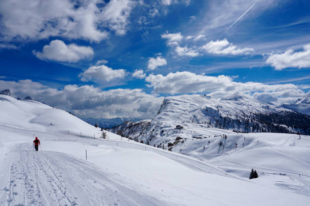 istock Snow Peak Mountain Landscape sun at winter 983959498