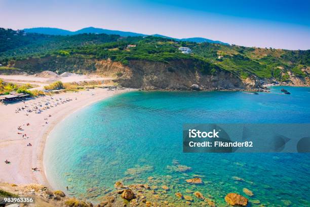 Xanemos Beach Skaithos Stock Image Stock Photo - Download Image Now - Skiathos, Skopelos, Bay of Water