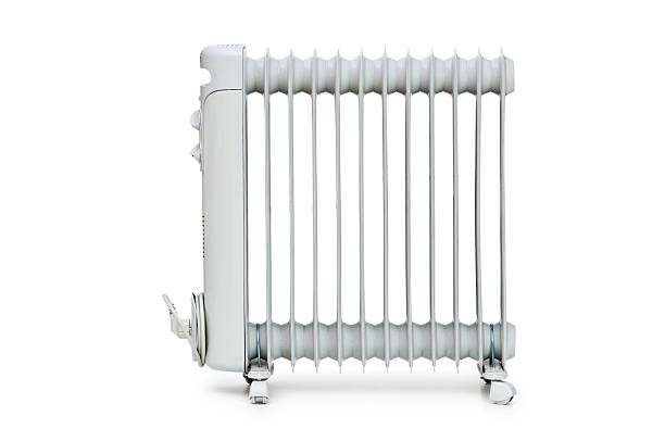 istock A white oil radiator on a white background 98396425