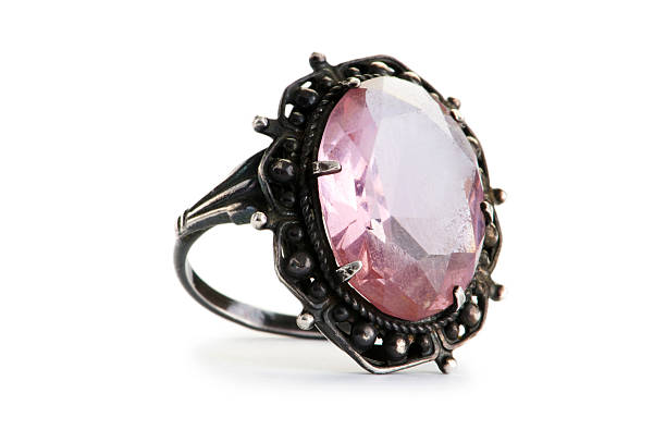 istock Jewellery ring isolated on the white background 98396606