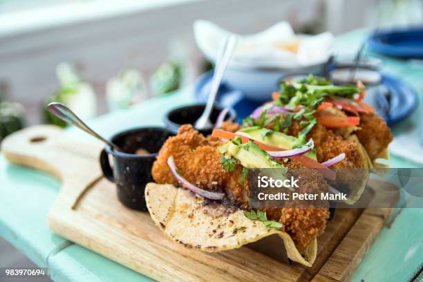 Traditional Mexican Taco Plate In The Mexican Caribbean Stock Photo - Download Image Now