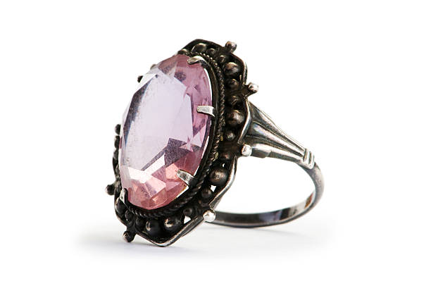 istock Jewellery ring isolated on the white background 98398103