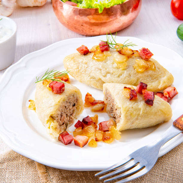 istock Rustic Cepelinai, a specialty Lithuanian and Polish cuisine. 984008672