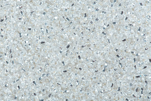 istock Close up of white seed beads 984012190
