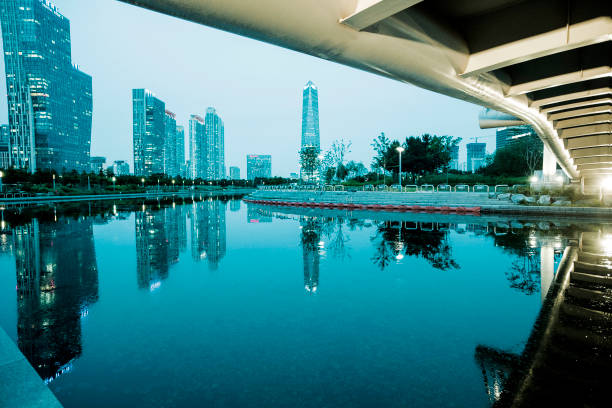 istock Night scenery of Songdo 984028770