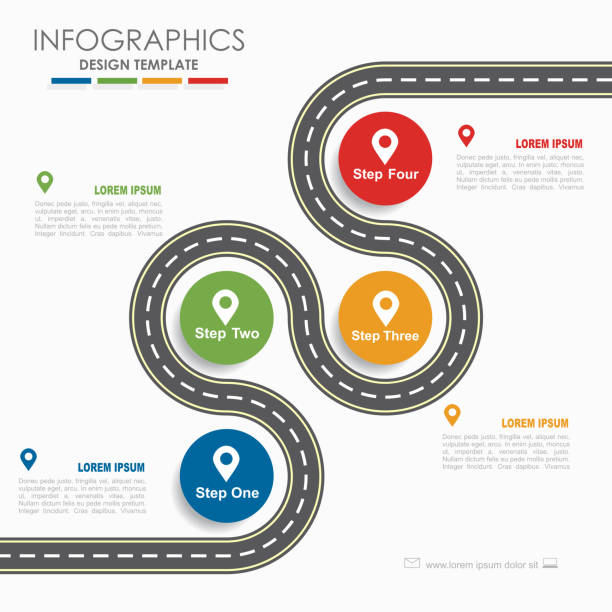 Four Way Document Layout 100+ 4 Way Infographic Illustrations, Royalty-Free Vector Graphics ...