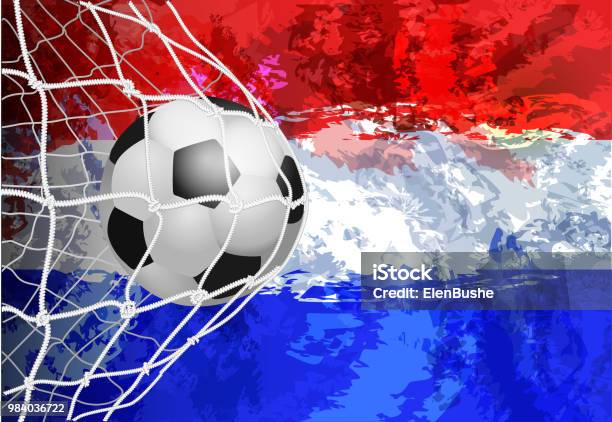 Football - Arte vetorial de stock e mais imagens de Futebol - Futebol, Países Baixos, Bandeira