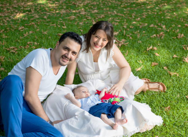 istock Young family with baby boy 984039776