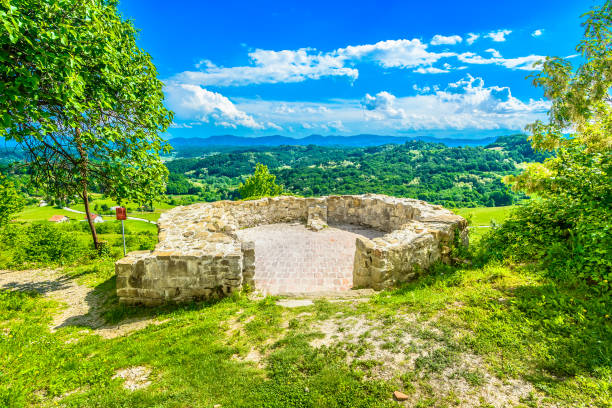 istock Zagorje landscape aerial scenery. 984042880
