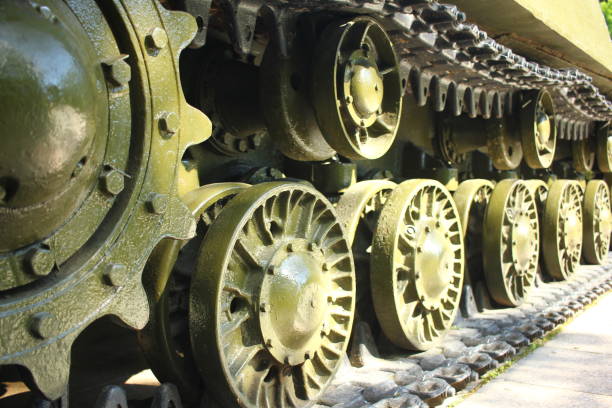 istock Tank tracks close-up 984042960