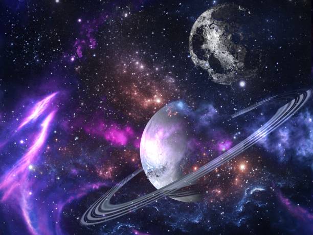 istock Planets and galaxies, science fiction wallpaper. 984045684