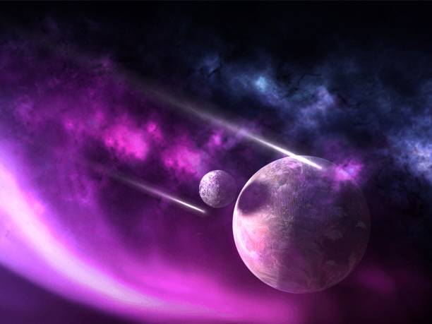 istock Planets and galaxies, science fiction wallpaper. 984045866