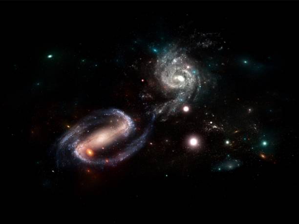 istock Planets and galaxies, science fiction wallpaper. 984045894