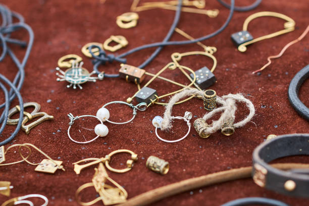 istock Medieval copper jewelry handmade 984053308