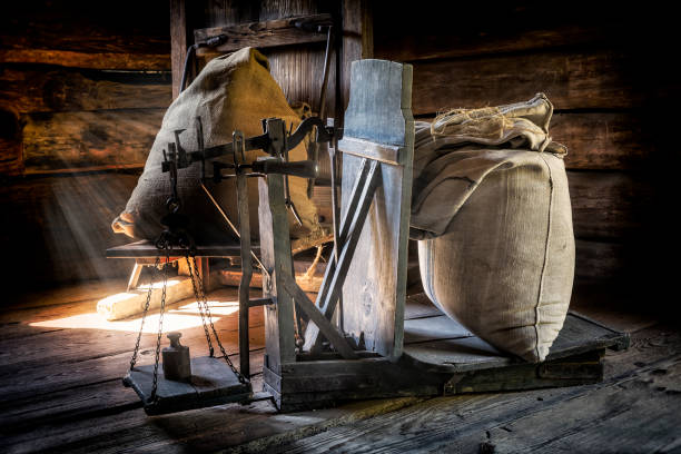 istock Old scale used in the mill 984053866