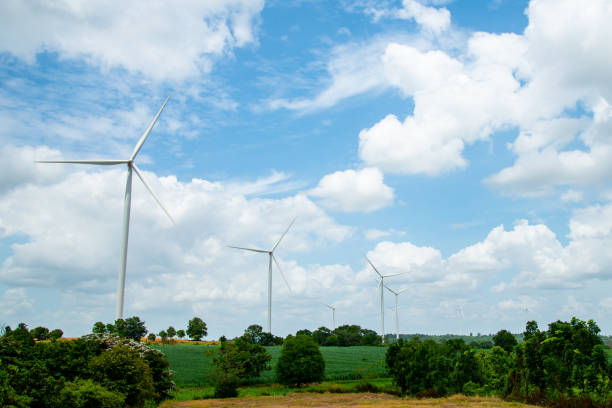 istock Landscape of wind turbine 984054324
