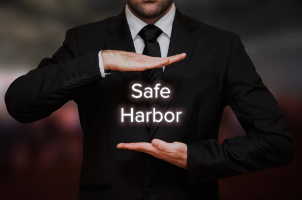 istock Businessman with safe harbour concept 984057156