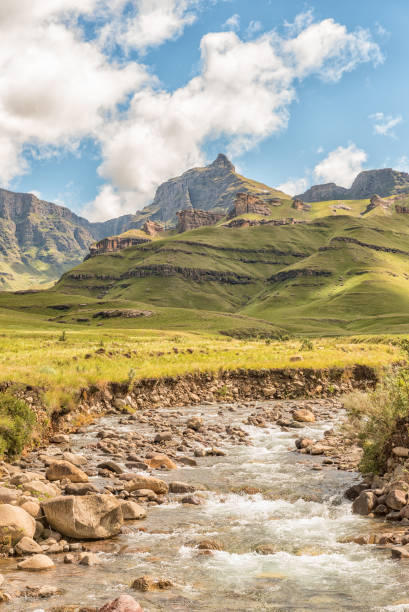 istock Rhino Peak (3056m) and the Mlambonja River 984057516