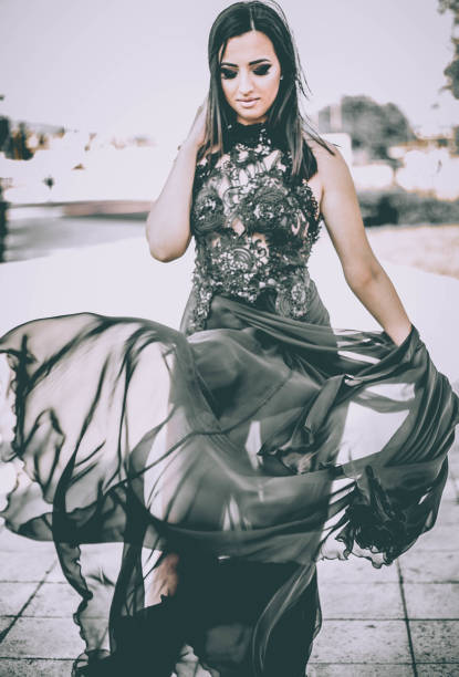 istock a formal black dress and a wind 984062186
