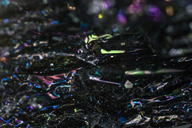 istock Colourful mineral on white background studio shot 984073364