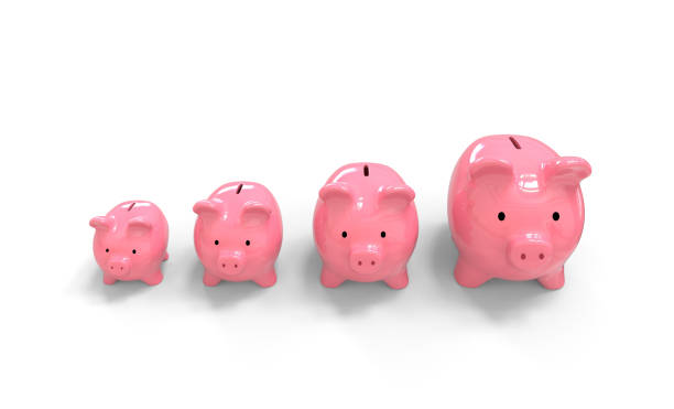 istock 3d Piggy bank with white background 984092676