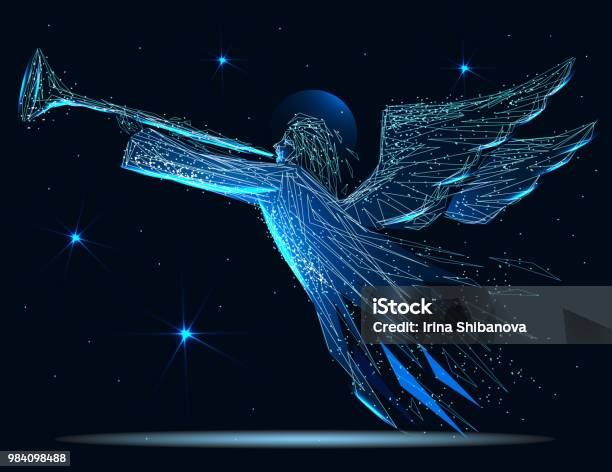 Christmas Angel Stock Illustration - Download Image Now - Tree Topper, Christmas, Religion