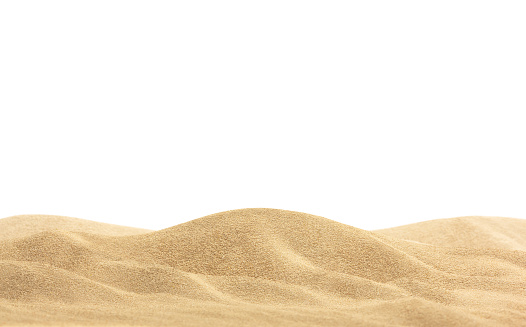 Desert sand isolated
