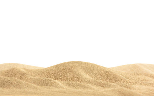 desert sand isolated - sand imagens e fotografias de stock