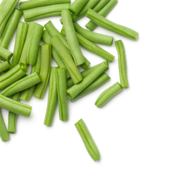 istock top viewGreen Beans Isolated on White Background 984125650