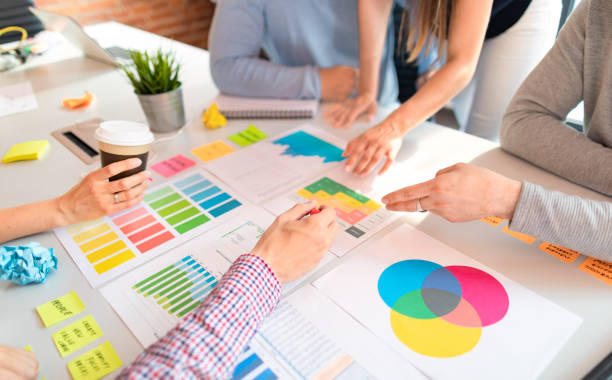 istock Young creative business people meeting at office. 984128880