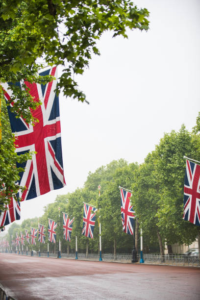 istock The Mall decorated with Union Jack flags London UK 984131832