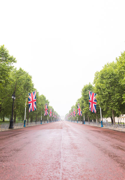 istock The Mall decorated with Union Jack flags London UK 984134572