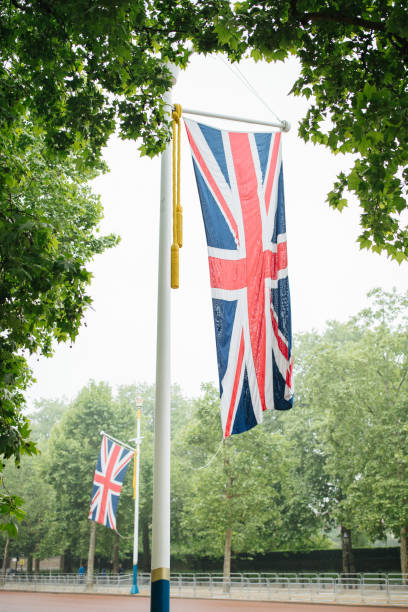 istock The Mall decorated with Union Jack flags London UK 984136036