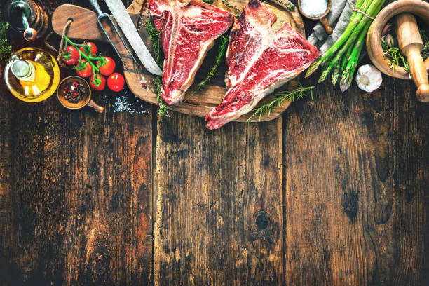 istock Raw dry aged t-bone steaks for grill 984139082