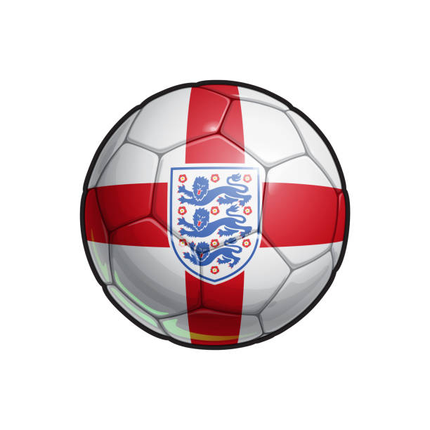 i̇ngiliz millî futbol takımı - futbol topu - england stock illustrations
