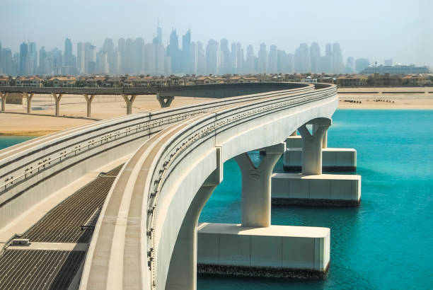 istock Monorail bridge on a man-made island Palm Jumeirah 984177462