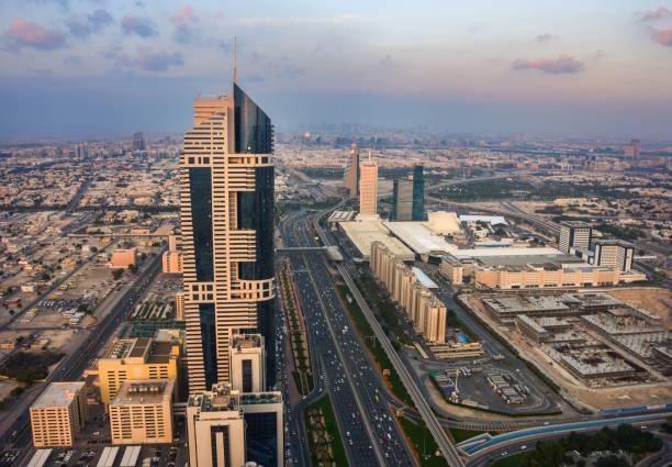 istock Sheikh Zayed Road in Dubai in a day 984178298