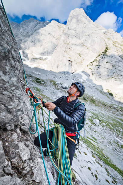 istock Mountain Climber in Berchtesgaden National Park, Mount Hochkalter 984181936