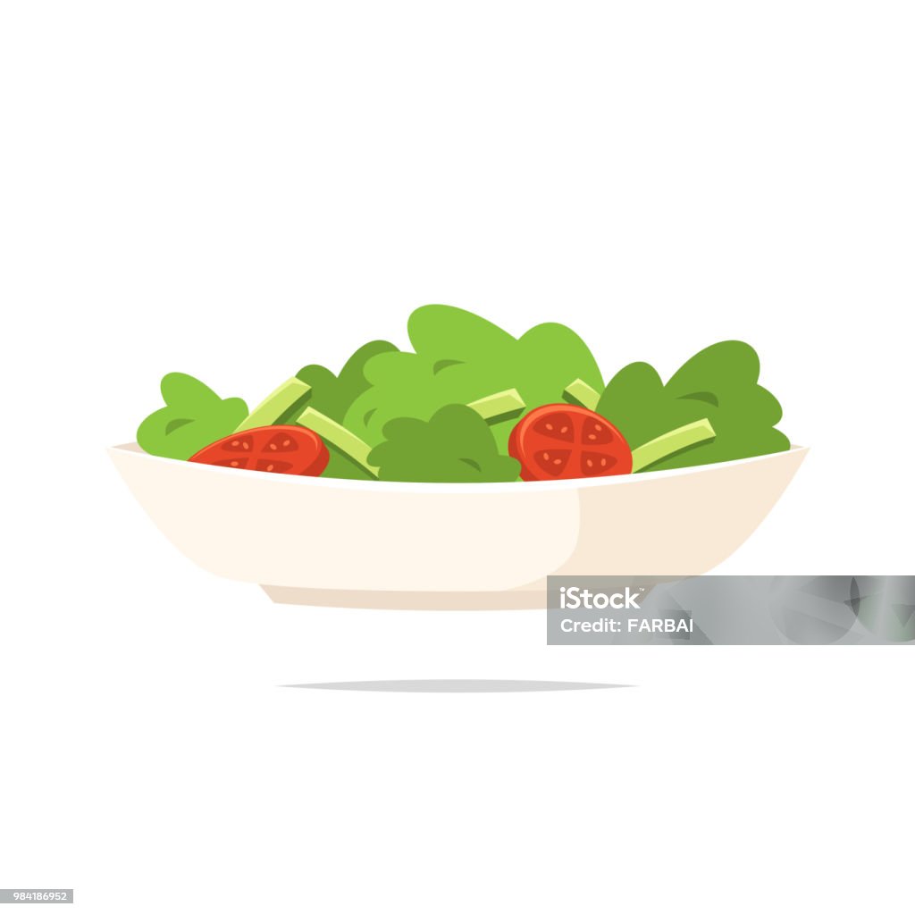 Salad icon vector isolated Vector element Salad stock vector
