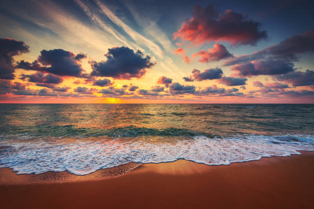 istock Beautiful cloudscape over the sea, sunrise shot 984198590
