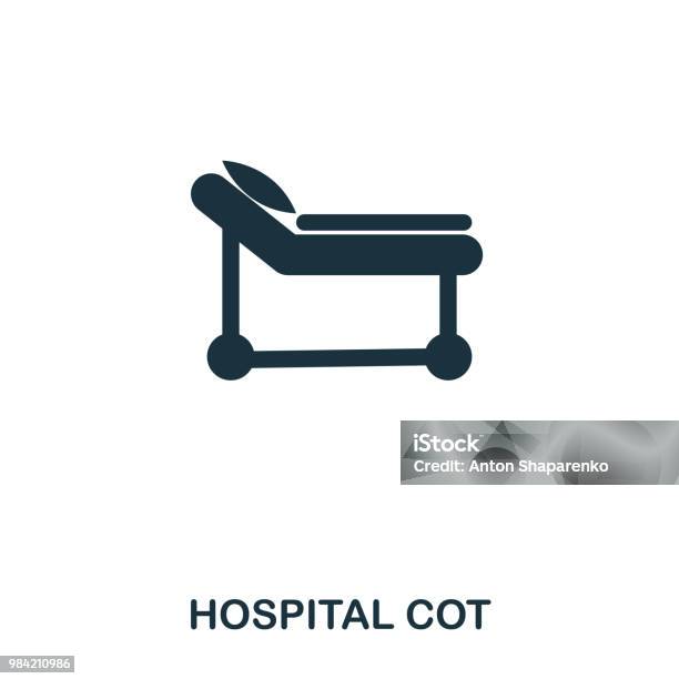 Hospital Cot Icon Line Style Icon Design Ui Illustration Of Hospital Cot Icon Pictogram Isolated On White Ready To Use In Web Design Apps Software Print Stock Illustration - Download Image Now