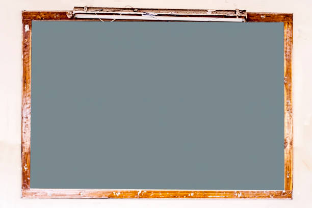 istock Close up of plain empty school black board or white board. 984211564